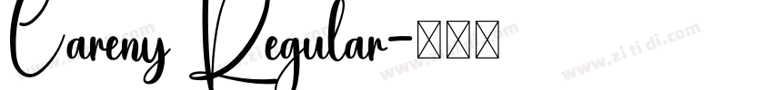 Careny Regular字体转换
